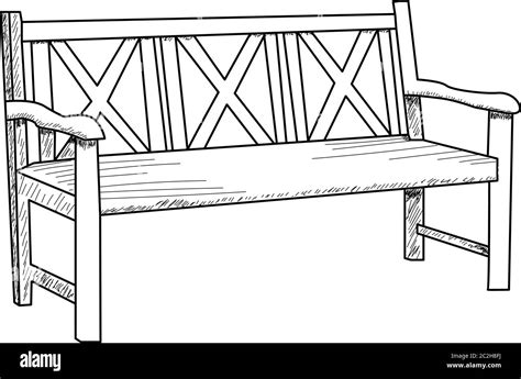 isolated sketch of a bench Stock Vector Image & Art - Alamy