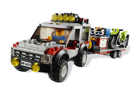 LEGO City Town - Dirt Bike Transporter - - Fat Brain Toys