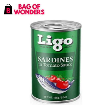 Ligo Sardines in Tomato Sauce 155g | Bagofwonders.com – Bag of Wonders