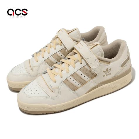 Adidas 休閒鞋 Forum 84 Low 男鞋 女鞋 米白 奶茶 復古 皮革 魔鬼氈 三葉草 愛迪達 Ie9936 休閒鞋