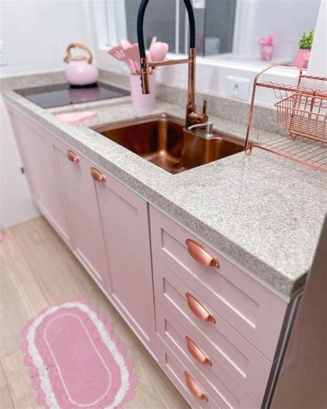 Pin By Cleidiane Silva On Tudo Rosa Kitchen Remodel Inspiration Pink