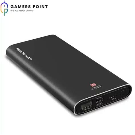 Swiss Military Power Bank 10000mAh Chandoline Black Gamers Point