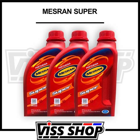 Jual Oli Mesran Super L L Sae W Ml Liter Shopee