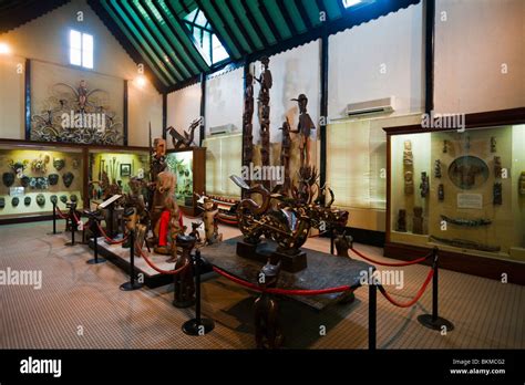 Indigenous Wood Carvings In The Sarawak Museum Kuching Sarawak