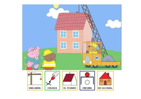 Sr Bull Peppa Pig Construye Una Casa Cuento Con Pictogramas