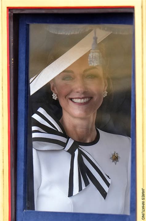 Kate Middleton In Monochrome For Trooping The Colour Her First Public