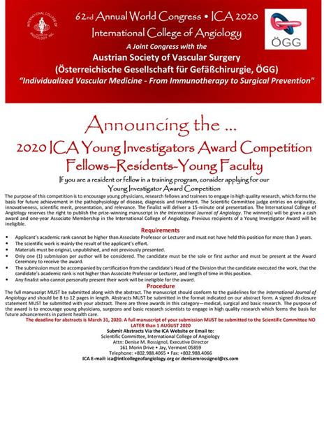 2020 Young Investigator Award Competition