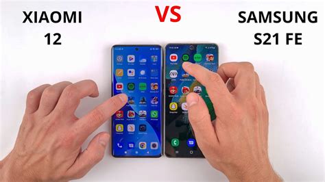 Xiaomi 12 Vs Samsung S21 Fe Speed Test Youtube