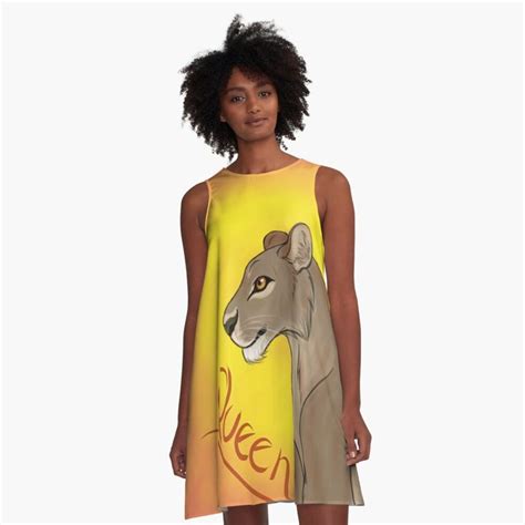 Lioness Queen A Line Dress By Thekohakudragon Redbubble A Line