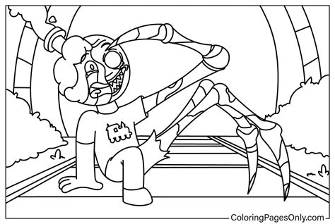 Choo Choo Charles Coloring Pages Coloringpagesonly