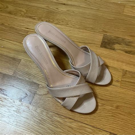 Enzo Angiolini Shoes Enzo Angiolini Nude Crisscross Sandals Low