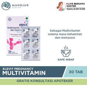 Jual Elevit Pregnancy Multivitamin Tablet Suplemen Untuk Ibu Hamil