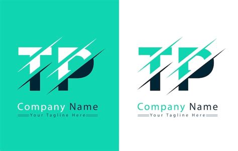 Tp Buchstaben Logo Design Konzept Vektor Logo Illustration Premium Vektor