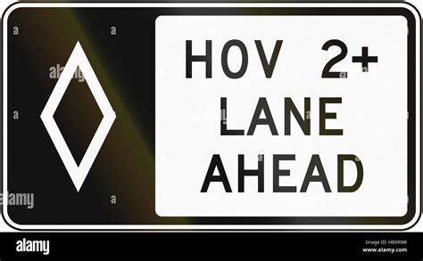 United States Mutcd Regulatory Road Sign High Occupancy Vehicle Lane