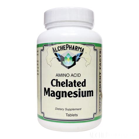 Chelated Magnesium AA Chelate 100mg - Low Dose for Sensitive Stomachs ...
