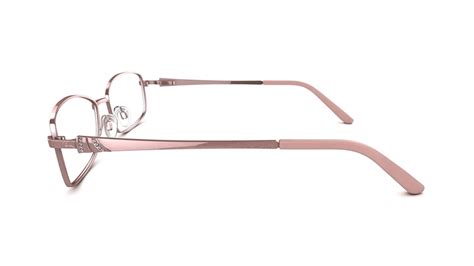 Comfit Womens Glasses Florence Pink Rectangle Metal Stainless Steel