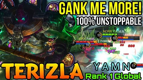 Gank Me More Unstoppable Offlane Terizla Hammer Giant Top Global