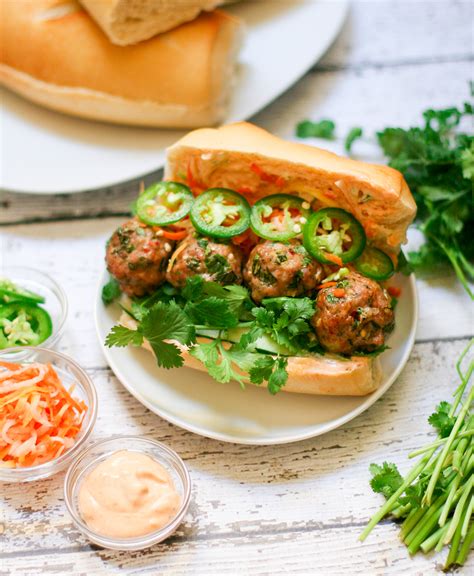 Spicy Pork Meatball Banh Mi Erica Julson