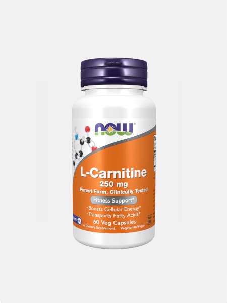 L Carnitine Mg Veg C Psulas Now