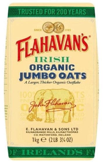 Flahavans Organic Jumbo Porridge Oats 1kg