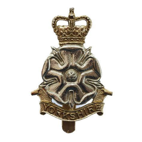 Yorkshire Brigade Anodised Staybrite Cap Badge