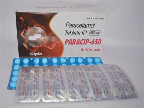 Paracip Analgesics And Antipyretics Paracetamol Tablet For Headache