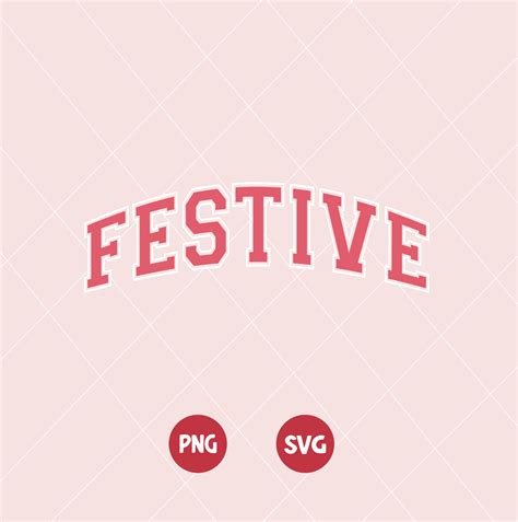 Festive Varsity Svg Png Kayla Makes