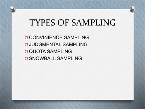 Non Probability Sampling Ppt