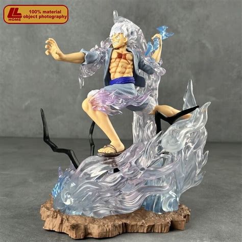 Anime OP Sun God Luffy Gear 5th Nika Battle PVC Figure Statue Toy Gift