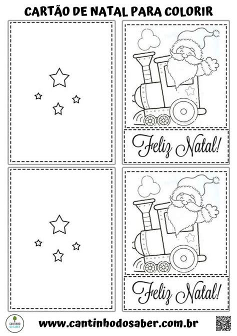 Cart O De Natal Para Colorir Atividades Para A Educa O Infantil The