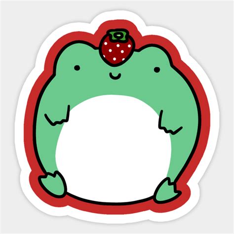 Strawberry Frog Frog Sticker Teepublic