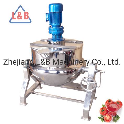 Stainless Steel Electric Heated Ketchup Cooking Machine Industrial