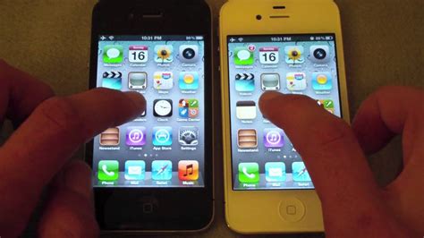 Apple Iphone 4s Vs Iphone 4 Youtube