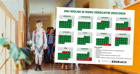 Dni wolne od szkoły w 2023 Sprawdź kalendarz roku szkolnego 2023 2024