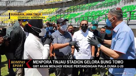 Menpora Tinjau Kesiapan Stadion Gelora Bung Tomo Untuk Piala Dunia U