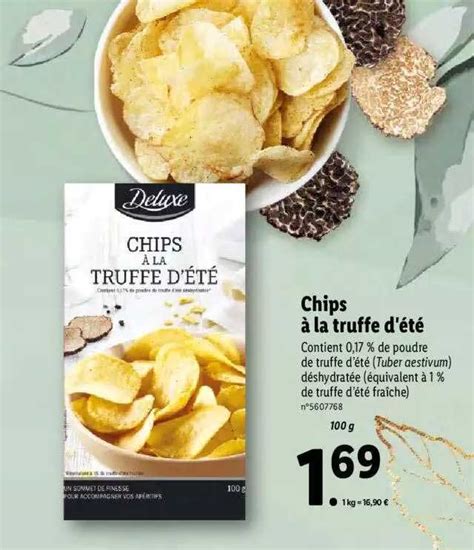 Promo Chips à La Truffe D été Deluxe chez Lidl iCatalogue fr