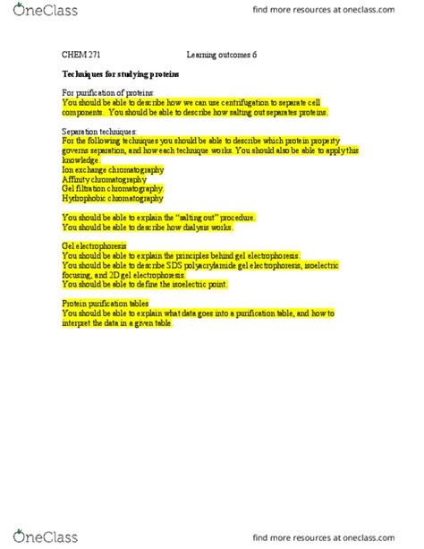 Chem Study Guide Spring Midterm Affinity Chromatography