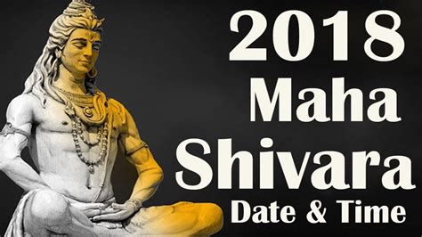 2018 Maha Shivaratri Date Time For India Shiv Ratri Puja Schedule Update Puja News 2018 Youtube