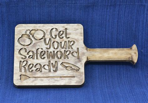 Get Your Safeword Ready Bdsm Heavy Hitter Wood Spanking Paddle