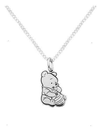 Dije Y Cadena Winnie The Pooh Plata 925 Con Envio Meses Sin Intereses