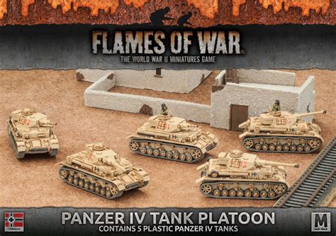 Flames Of War Afrika Korps Panzer IV Tank Platoon Images At Mighty