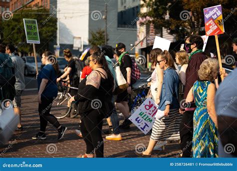 Roe V Wade Women S Day Protest In Seattle Washington On October 8