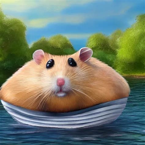 A Giant Hamster Boat Photorealistic Stable Diffusion OpenArt