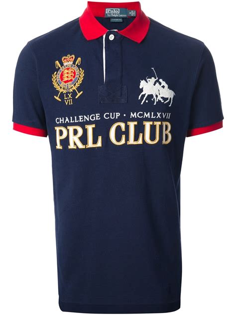 Polo Ralph Lauren Prl Club Polo Shirt In Blue For Men Lyst