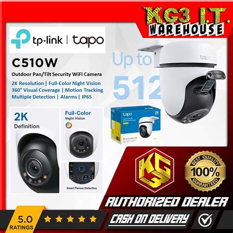 Tp Link Tapo C W K Mp Outdoor Pan Tilt Ip Full Color Night Vision