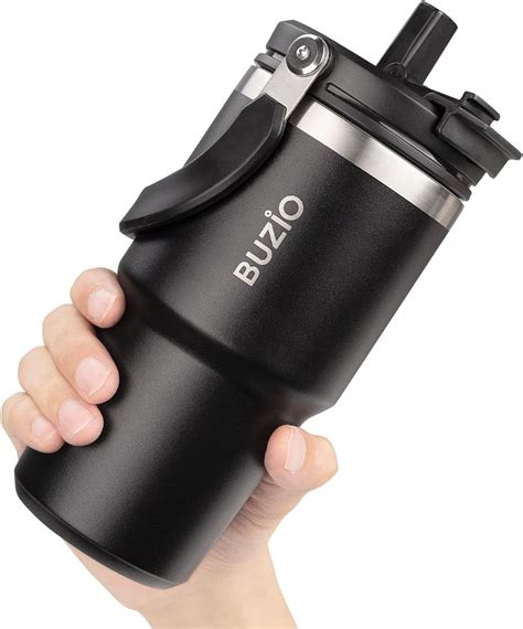 Buzio Oz Insulated Tumblers With Handle And Straw Insulated Vacuum