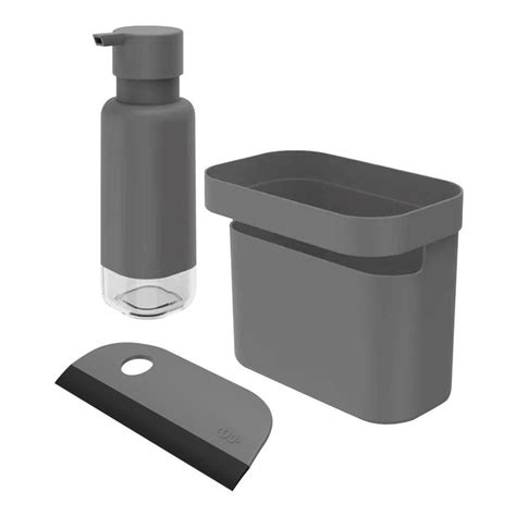 Kit Pia Cozinha Organizador Dispenser Detergente Rodo Cinza Shopee Brasil