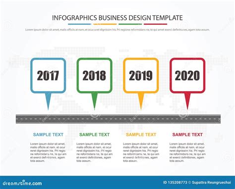 Business Minimal Infographic Template 4 Steps Business Milestone