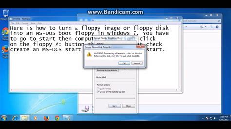 How To Make An Ms Dos Startup Floppy With A Floppy Disk Or Floppy Image