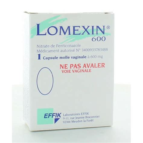 Lomexin 600 Mg Mycose Vaginale Univers Pharmacie